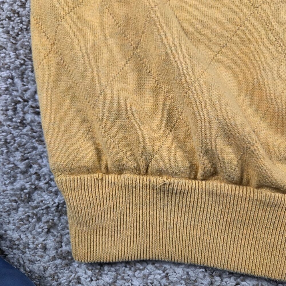 Mizuno WindLite Windbreaker Vest Mens Large Yellow V Neck Pullover - Picture 6 of 8